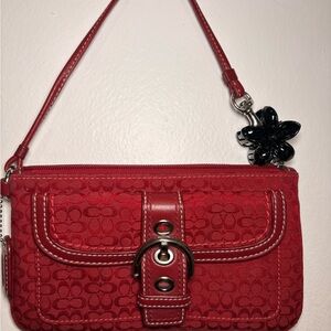Coach Red Soho Wristlet